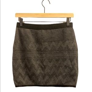 Grey Aztec mossimo knit skirt